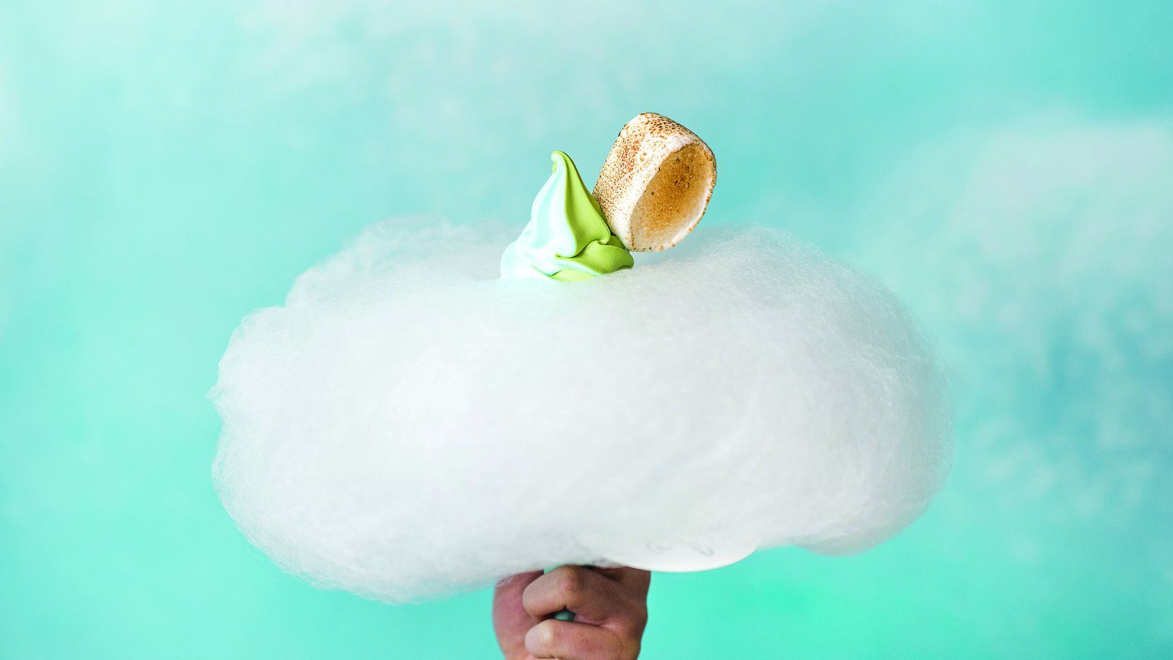 At Aqua S in Victory Park, you can get ice cream that is served on a cloud of hand spun...