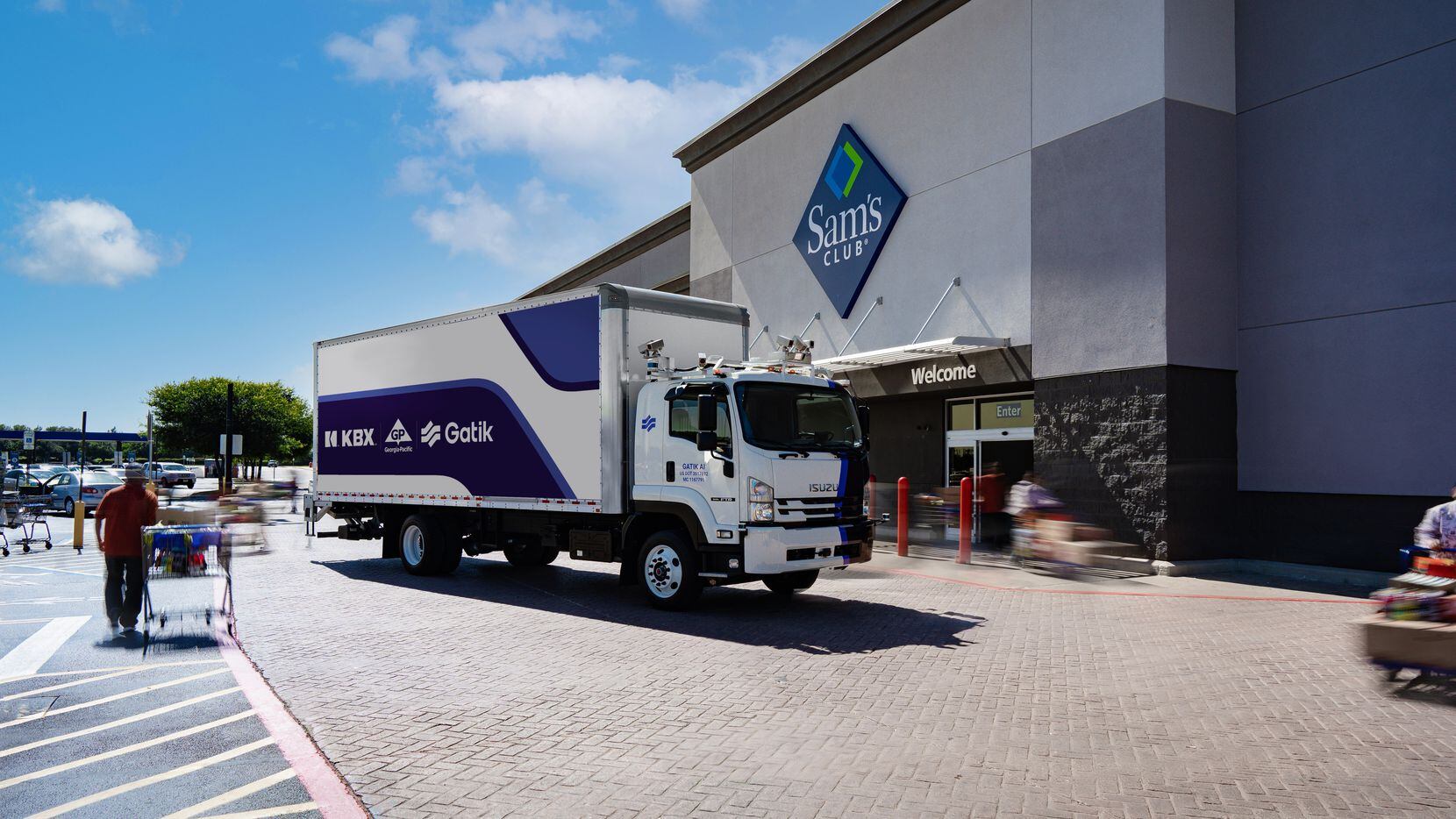 A self-driving truck will soon deliver goods to 34 Sam's Club locations in  D-FW