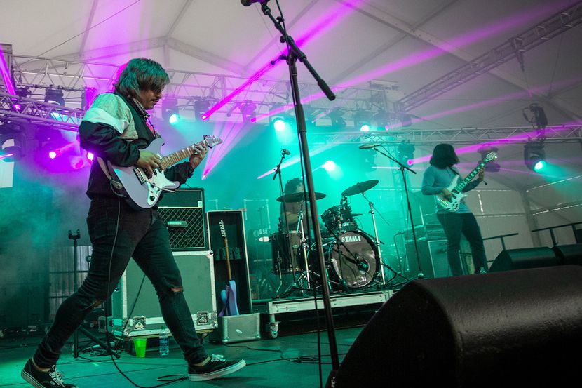 Mario Camarena of Chon performed at the 7th annual Shaky Knees Music Festival on May 4,...