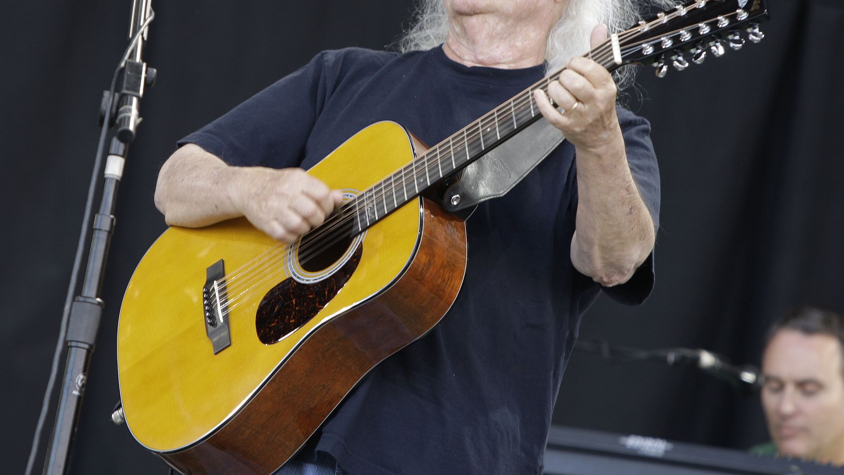 David Crosby performs at Glastonbury Festival in England, on June 27, 2009. Crosby, the...