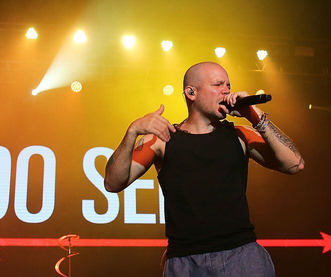 Residente during a concert in Dallas in September 2017.  
