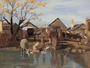 San Pedro Crossing on the San Antonio River, by Thomas Allen, 1878