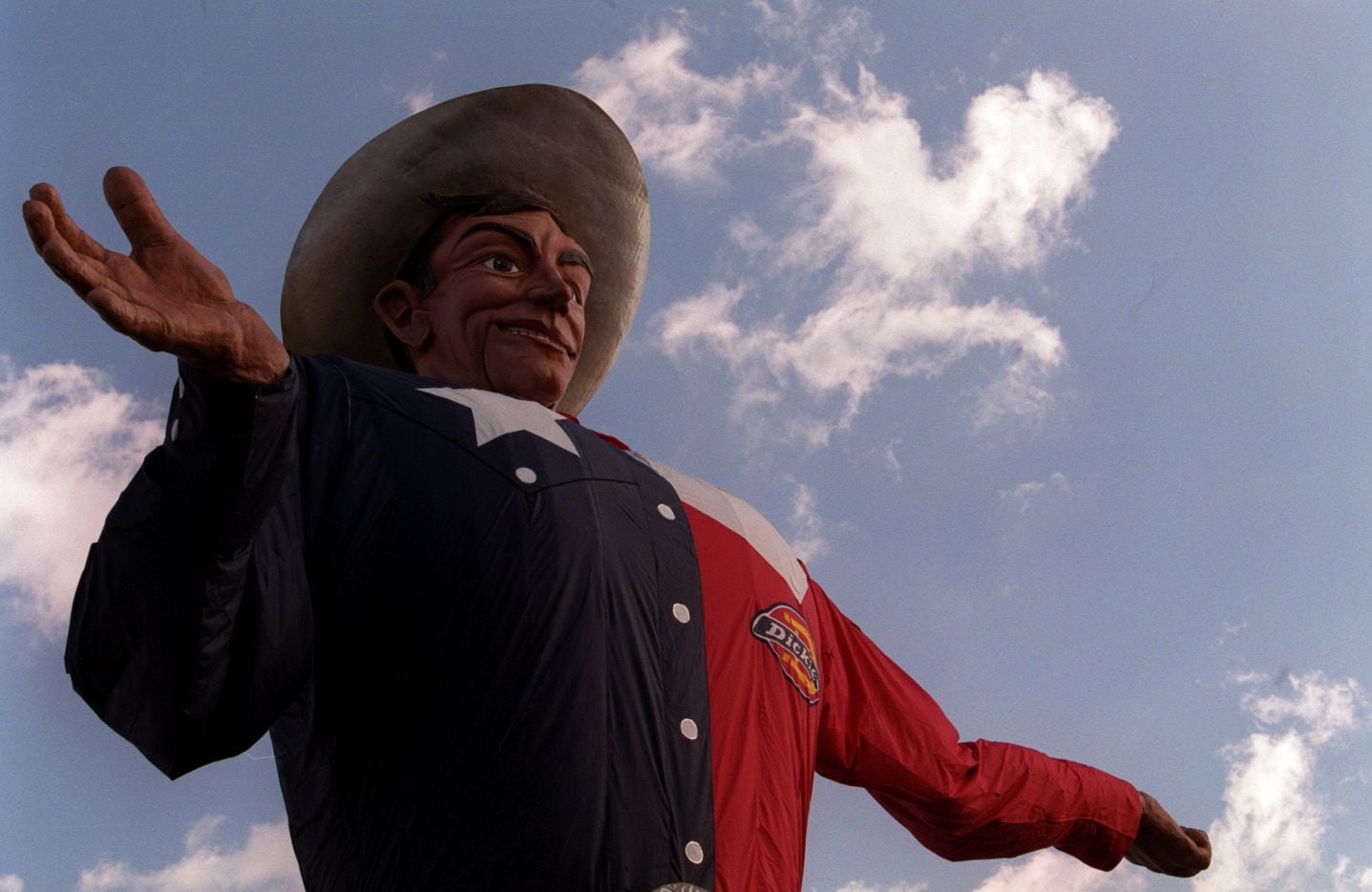Big Tex in 2002, his 50th year at the State Fair of Texas.