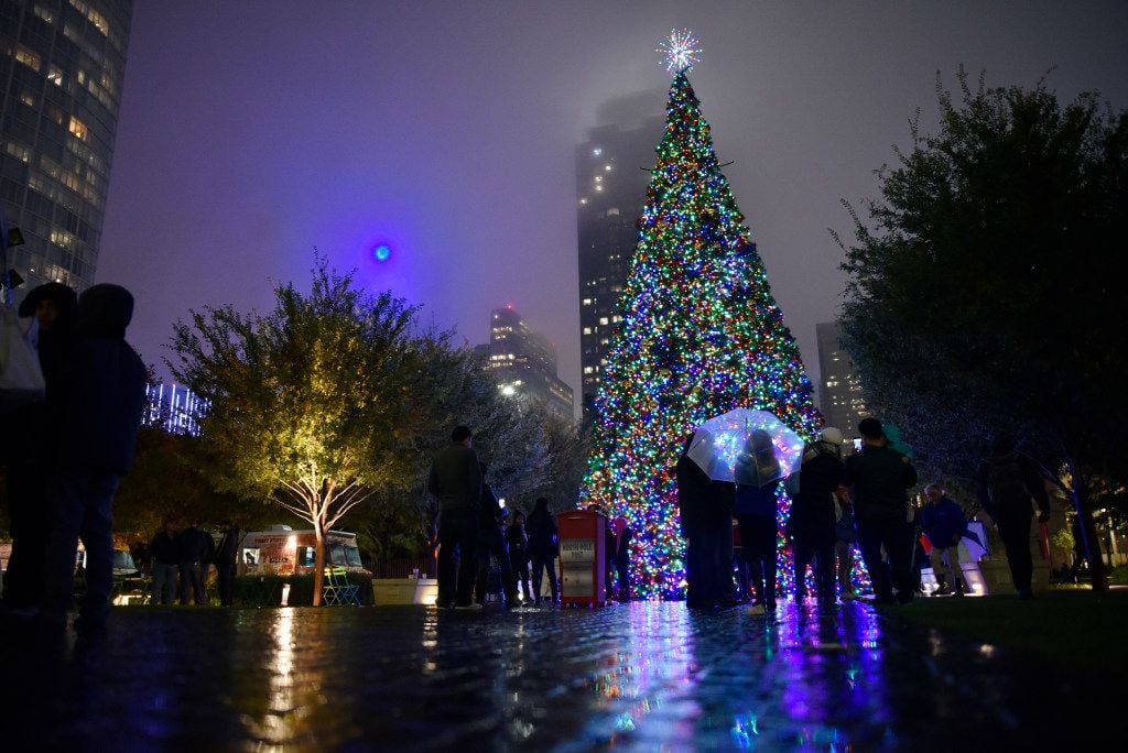 The Klyde Warren Park Christmas tree lighting ceremony, on Dec. 3, 2016 in downtown Dallas....