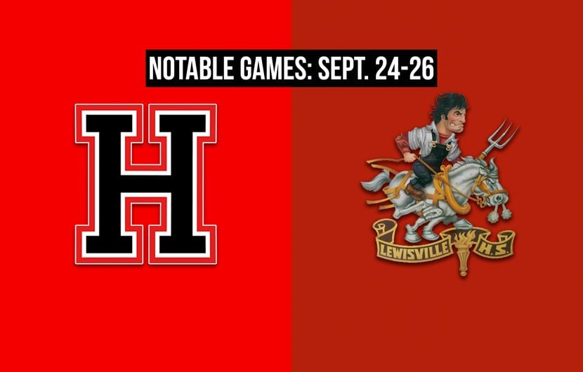 Notable games for the week of Sept. 24-26 of the 2020 season: Rockwall-Heath vs. Lewisville.