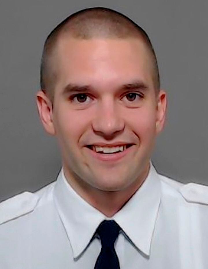 This undated photo provided by Dallas Fire-Rescue shows Officer Brian McDaniel, who died in a helicopter crash Sunday evening, March 11, 2018, while on vacation in New York. McDaniel and several other passengers who died in the sightseeing helicopter were strapped in with tight safety harnesses when the aircraft plunged into New York City's East River after the pilot was heard on an emergency radio saying the engine had failed. (Dallas Fire-Rescue via AP)