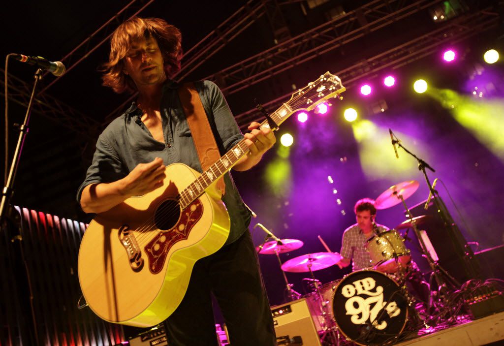Rhett Miller performs with Old 97's during the Old 97's County Fair held at Main Street...