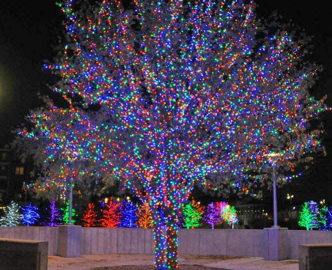 Vitruvian Park celebrates the holidays with a free festive light display in Addison.