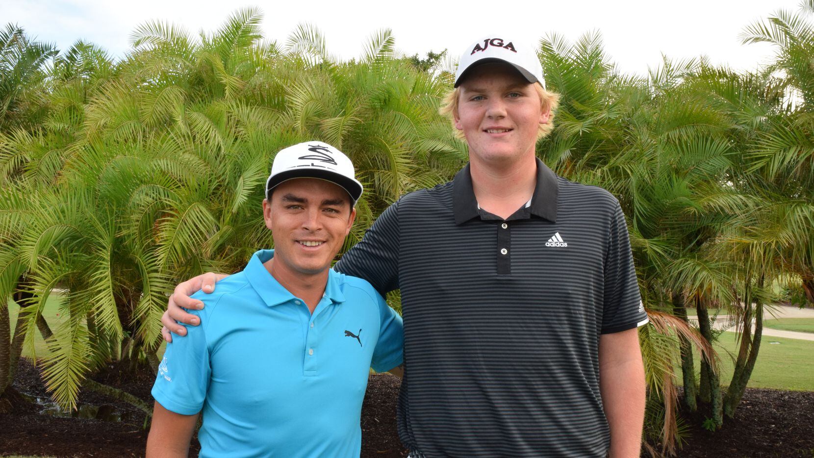 Tommy Morrison of Dallas (right), posing with PGA Tour player Rickie Fowler, was named...