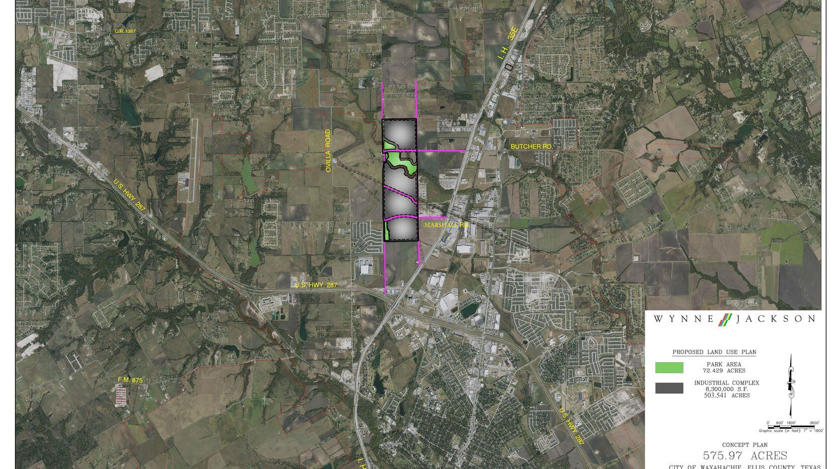 Wynne/Jackson is developing South Grove, a 575-acre industrial project in Waxahachie, in...