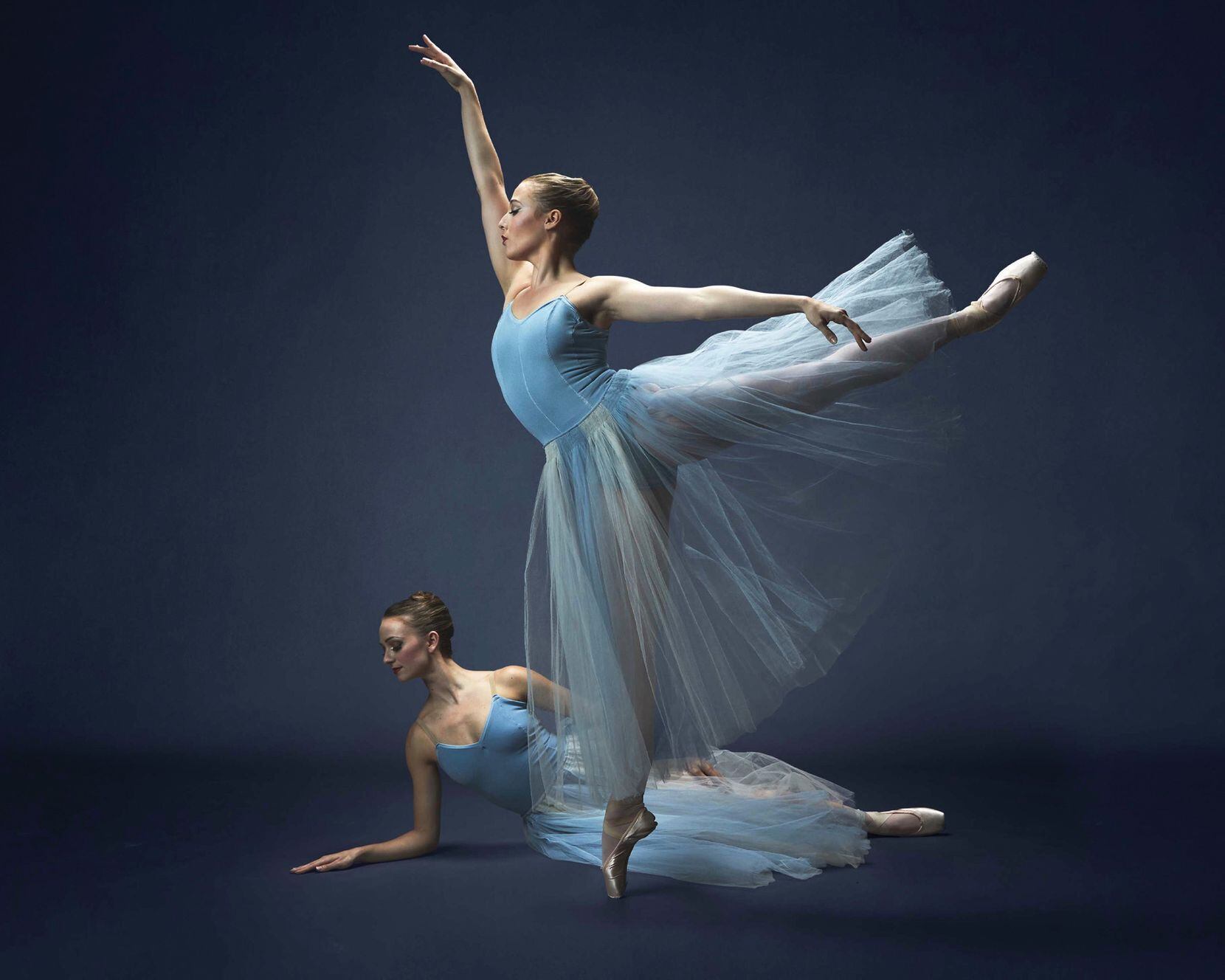 Texas Ballet Theater dancers Samantha Pille and Hannah Wood perform Serenade