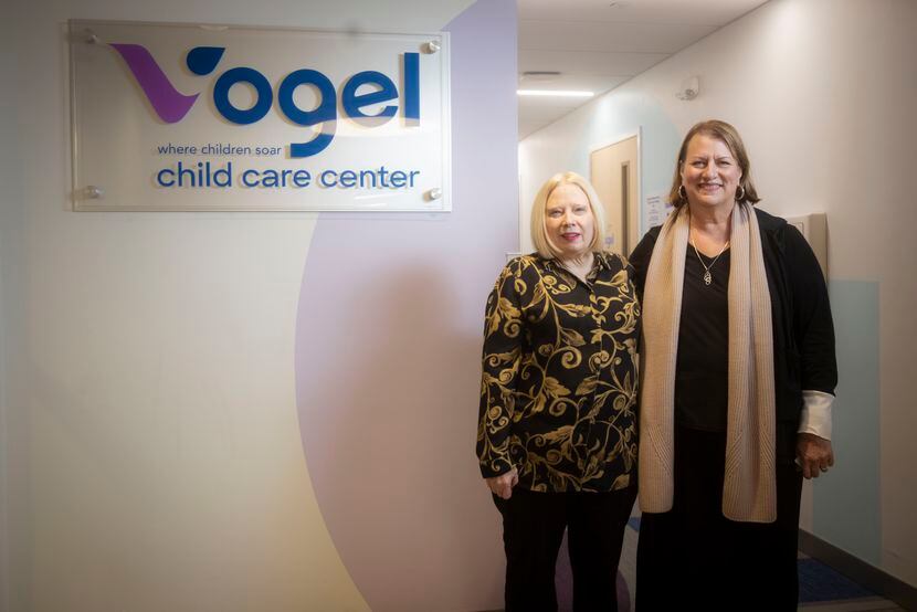(From left)  Vogel President and CEO Karen Hughes and Ellen Magnis, president and CEO of...