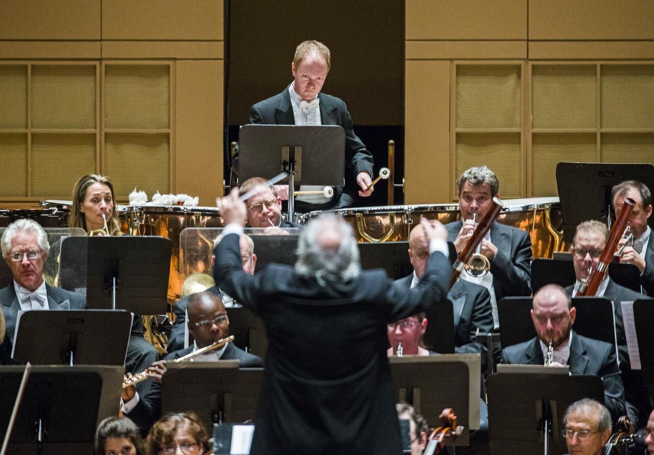 
Conductor Donald Runnicles perfroms with The Dallas Symphony Orchestra on Thursday, Jan....