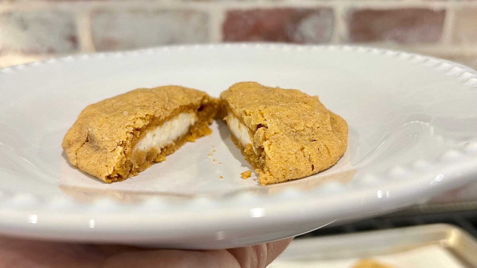 The viral pumpkin cheesecake cookies from In Bloom Bakery.