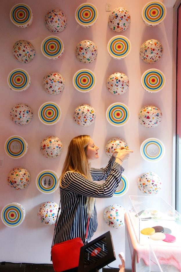 The giant Gobstoppers hanging in the gift shop contain special Kendra Scott earrings that...