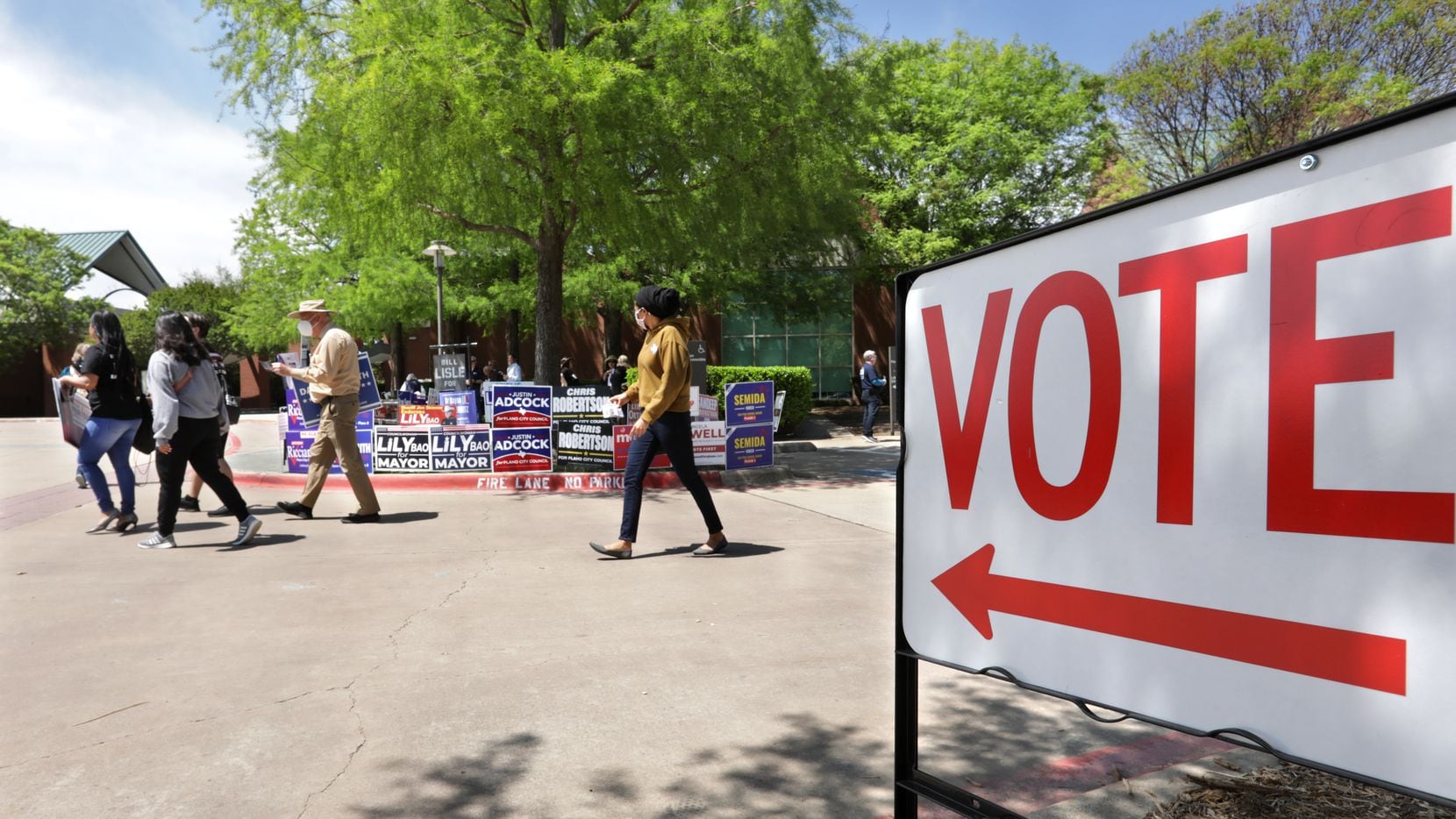 File photo of Plano, Texas voting location.