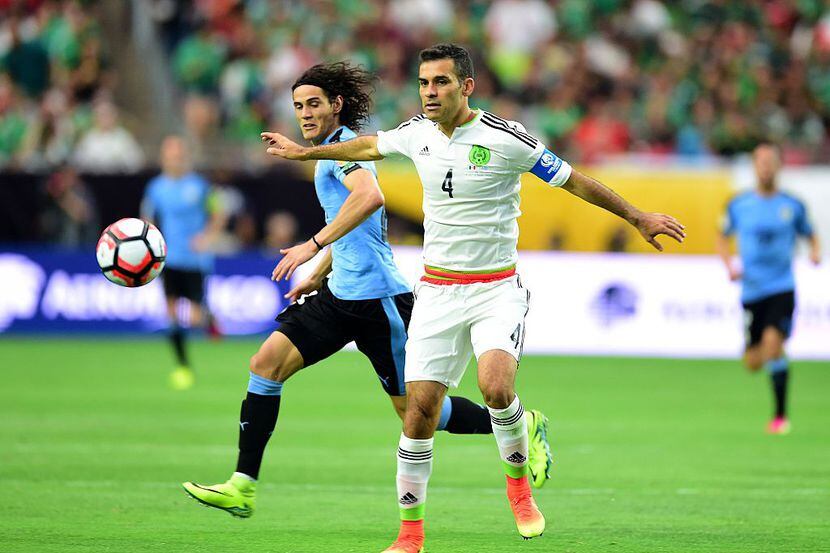 Rafael Márquez anotó uno de los goles del triunfo de México ante Uruguay. Foto GETTY IMAGES
