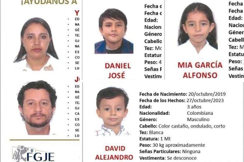 Cinco miembros de una familia colombiana, tres de ellos menores de edad, fueron plagiados...