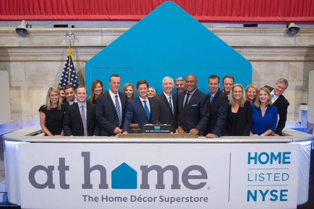 Plano-based home decor superstore At Home started trading shares on the New York Stock...
