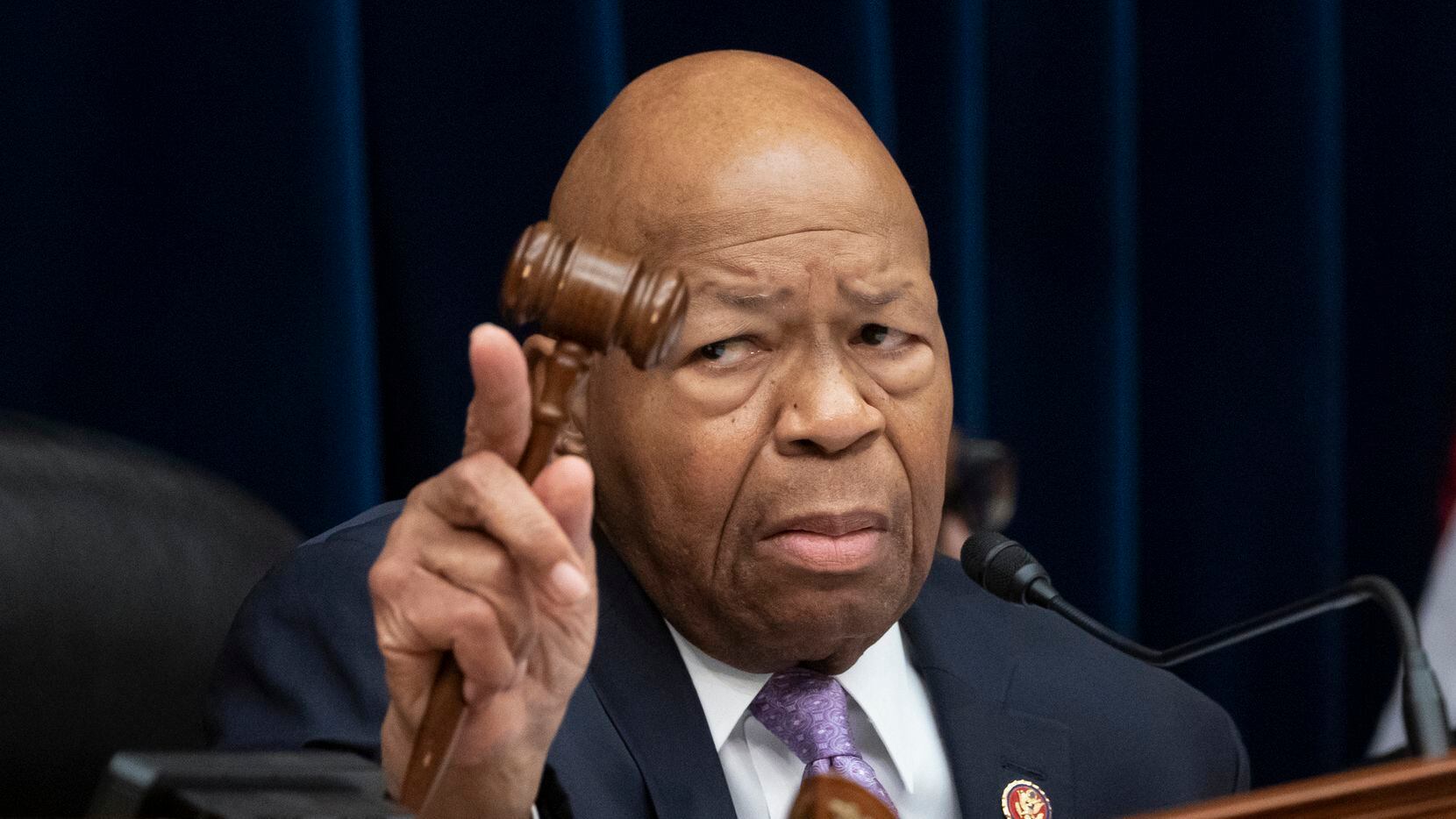 House Oversight and Reform Committee Chair Elijah Cummings leads a meeting to call for...