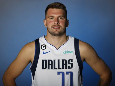 Dallas Mavericks’ Luka Doncic is photographed during the media day at American Airlines...