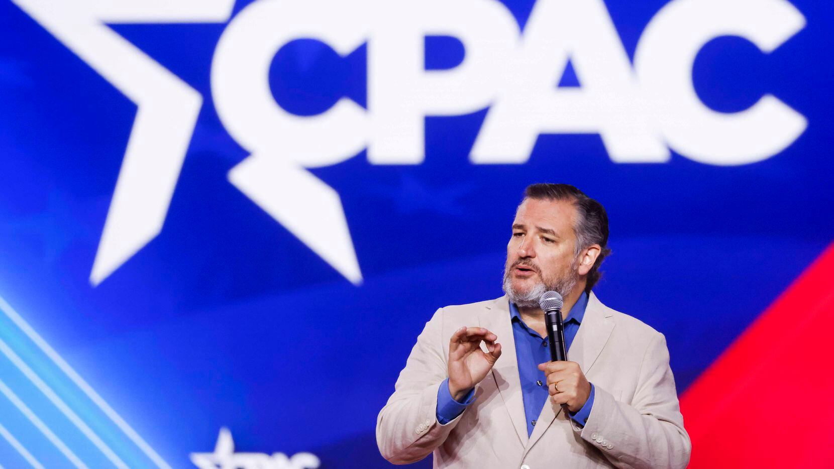 Sen. Ted Cruz, R-Texas, speaks during the second day of Conservative Political Action...
