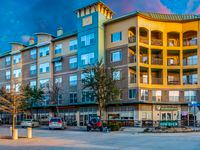The Galatyn Station apartments in Richardson are located near a commuter rail station.