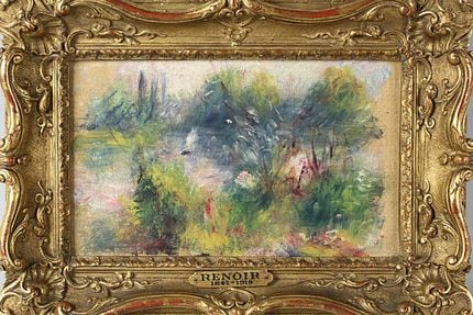 $7 garage-sale purchase apparently included original Renoir painting
