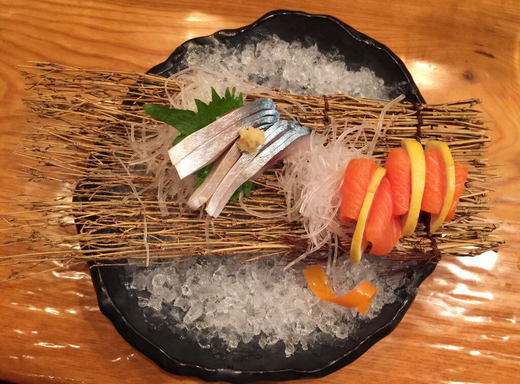 Sashimi from the "sushi tour of Japan" specials menu at Yutaka Sushi Bistro in December....