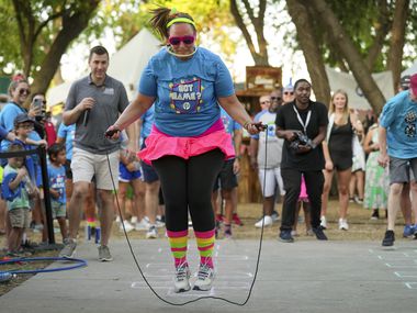 Hill & Wilkinson engagement manager Whitney Bietendorf participates in a relay during ...