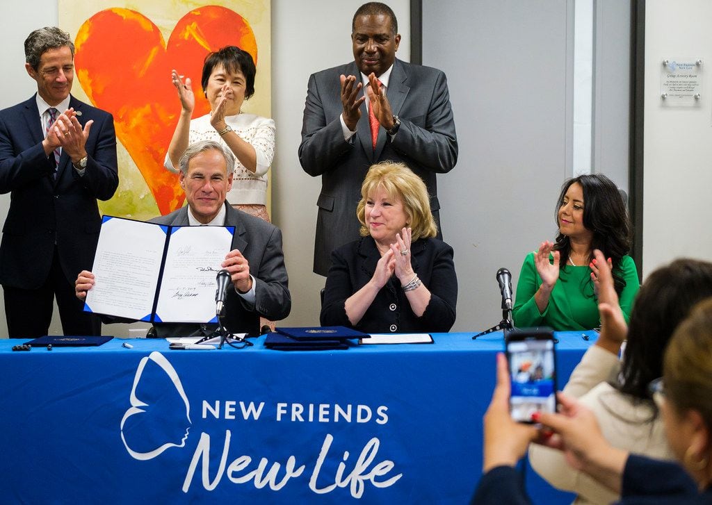 Gov. Greg Abbott held a bill-signing ceremony at New Friends New Life on June 4 in Dallas....