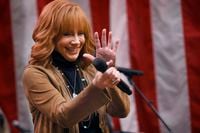 Country music legend Reba McEntire performed before friends, officials and media gathered...