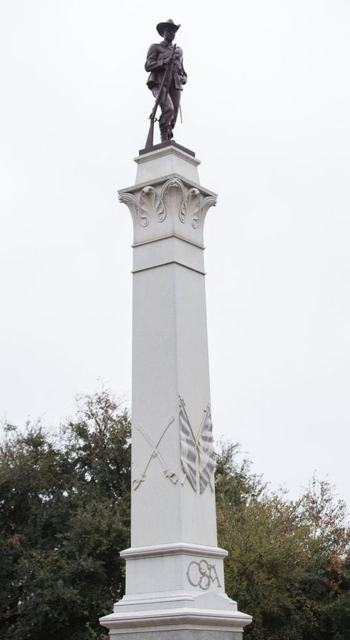 The Hood's Texas Brigade Monument outside the Texas state capitol on Thursday, February 26, 2015 in Austin, Texas. Commanded by General John Bell Hood, the Texas Brigade - also referred to as the Hood's Texas Brigade - was an infantry brigade in the Confederate States Army during the Civil War. (Ashley Landis/The Dallas Morning News)