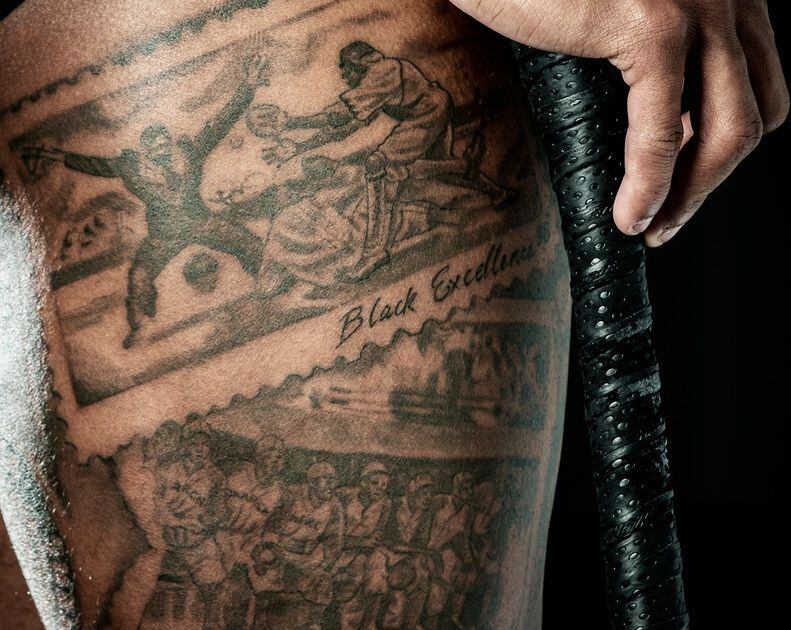 Bigger than just a conversation': The story, and hope, within Delino  DeShields' latest tattoos