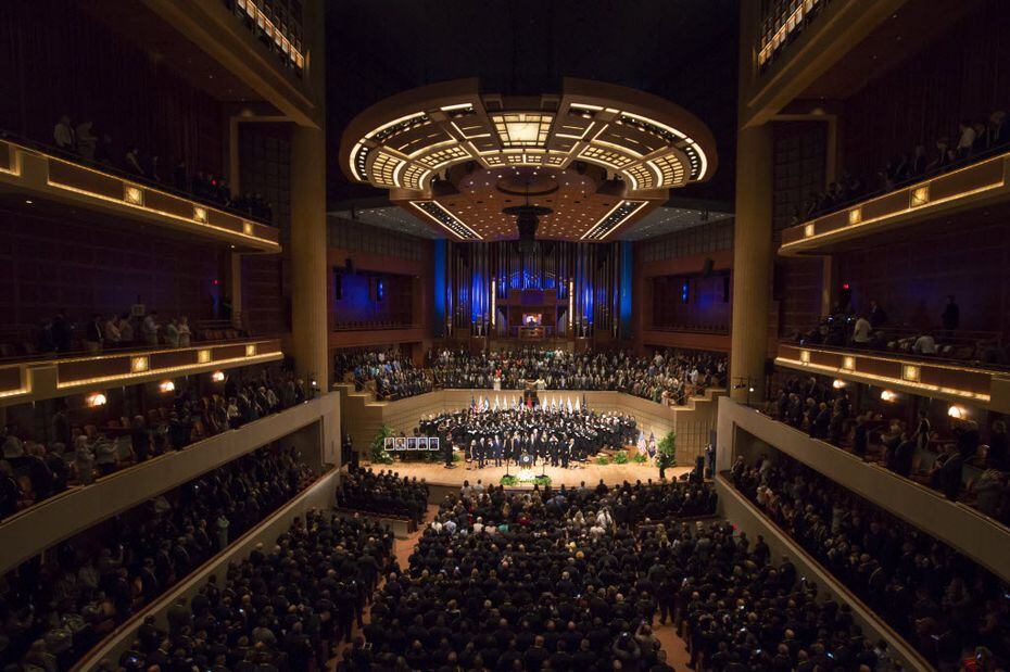 For $1 a year, the Dallas Symphony Orchestra has use of the Morton H. Meyerson Symphony Center in Dallas, where President Barack Obama joined other dignitaries in July for an interfaith memorial service for five law enforcement officers killed in an ambush at a Black Lives Matter rally. (Smiley N. Pool/The Dallas Morning News)