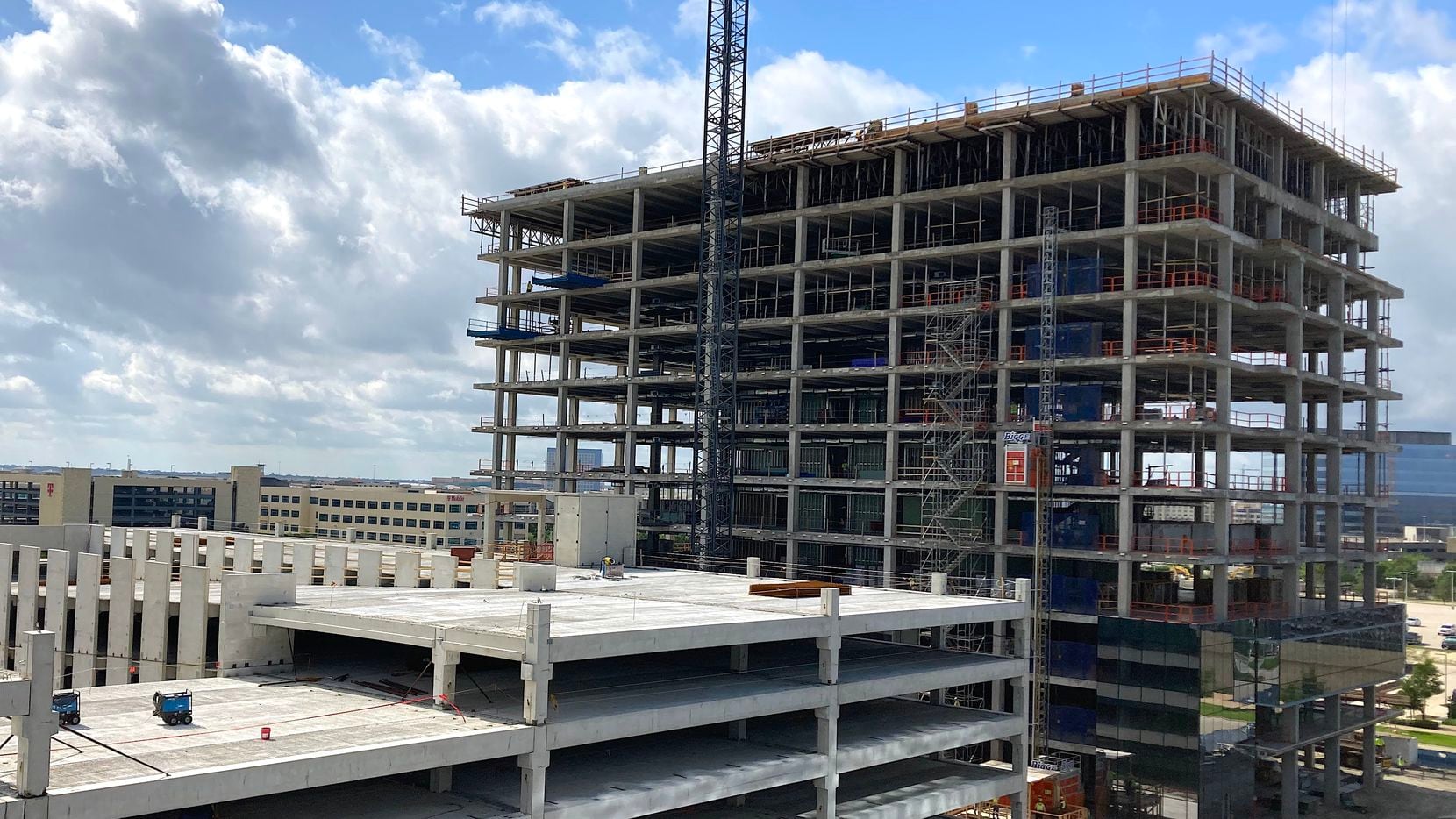 An office tower under construction at The Star in Frisco will house a new operation for...