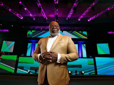 Bishop T.D. Jakes in the sanctuary at The Potter's House in Dallas on June 16, 2017. 
