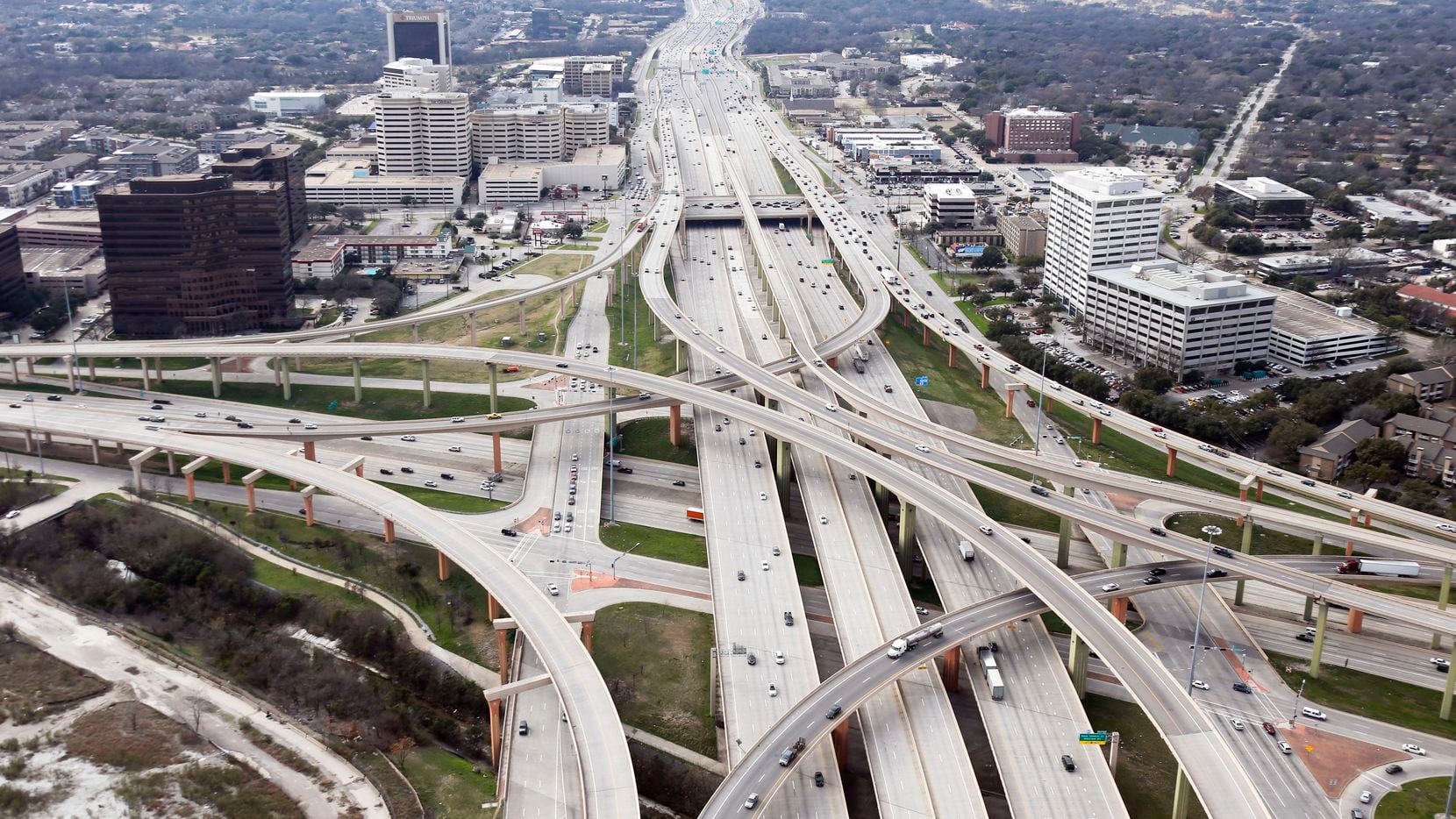 The High Five interchange in Dallas.