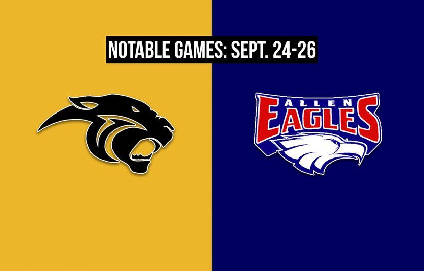 Notable games for the week of Sept. 24-26 of the 2020 season: Plano East vs. Allen.