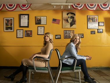 Heidi Schreck, author and former star of the play "What the Constitution means to me," and new frontman Cassie Beck, who stars in the North American touring production in Dallas in January 2022. Photo courtesy via AT&T Performing Arts Center.