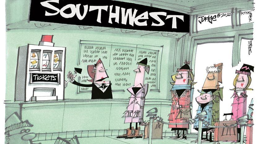 Editorial cartoon: Southwest airlines