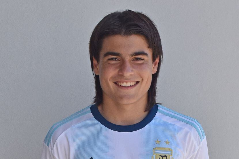 Luka Romero jugó con la selección de Argentina en la eliminatoria sudamericana Sub-15 de 2019.