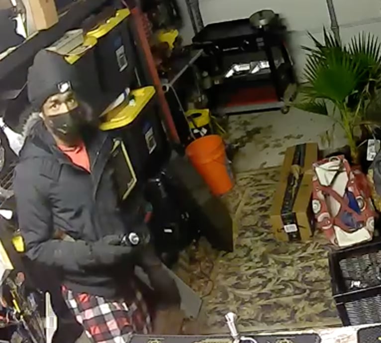 Surveillance video caught a man allegedly stealing from apartment storage units at the...