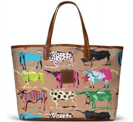 Sales of this tote by artist Donald Robertson benefit the Dallas Children's Advocacy Center.