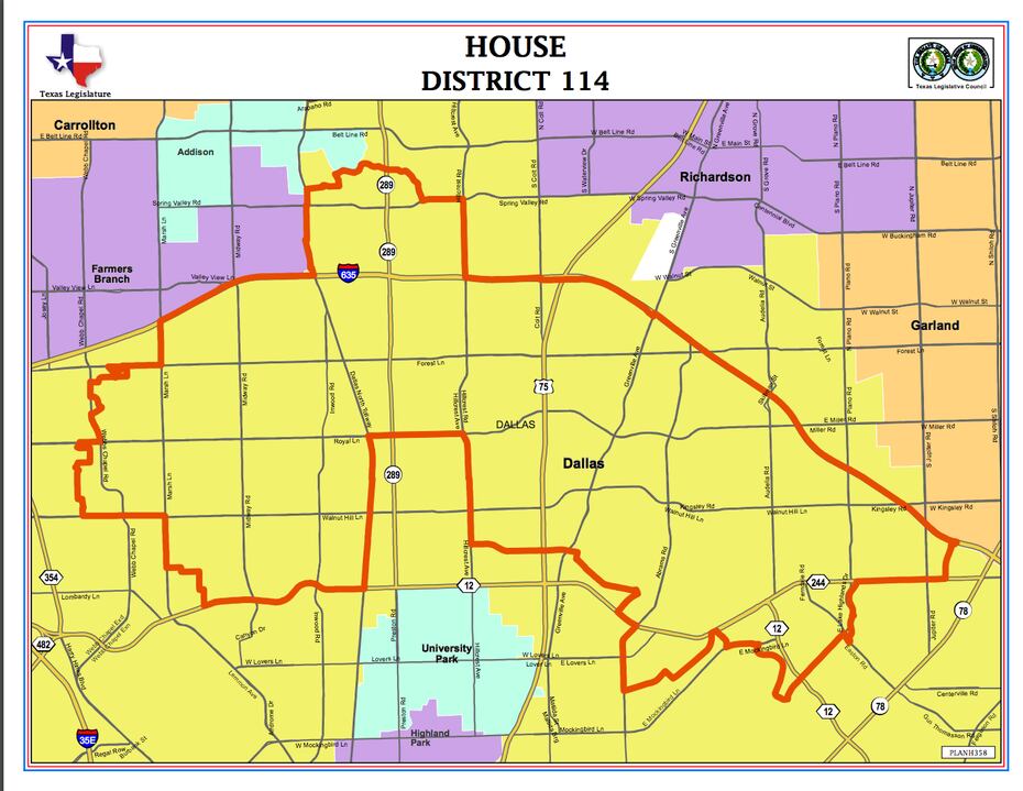 Mapa del distrito 114