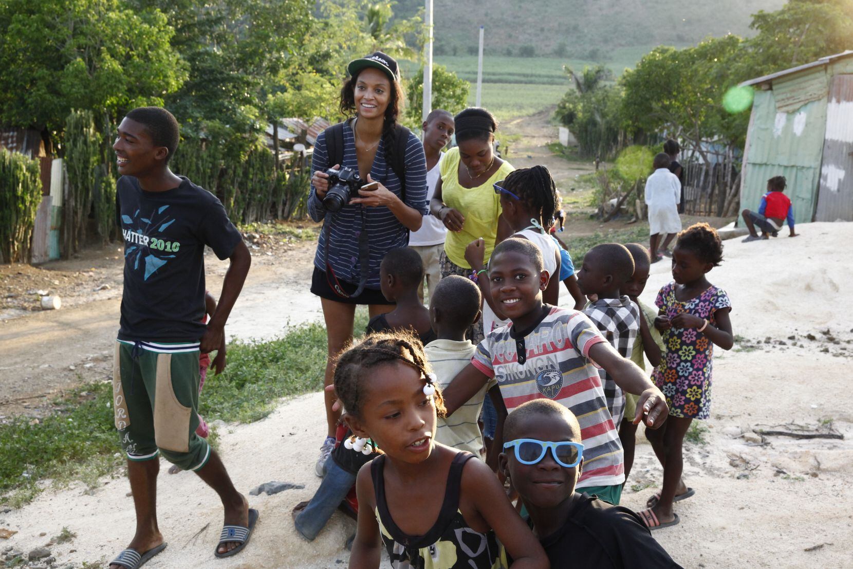 Monica Watkins (center), co-founder of Beauty for Freedom, visited the  Dominican Republic...
