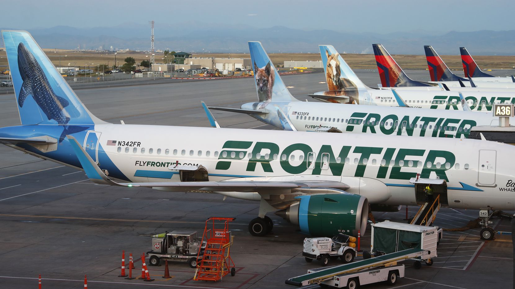 Frontier Airlines' home base is Denver International Airport.
