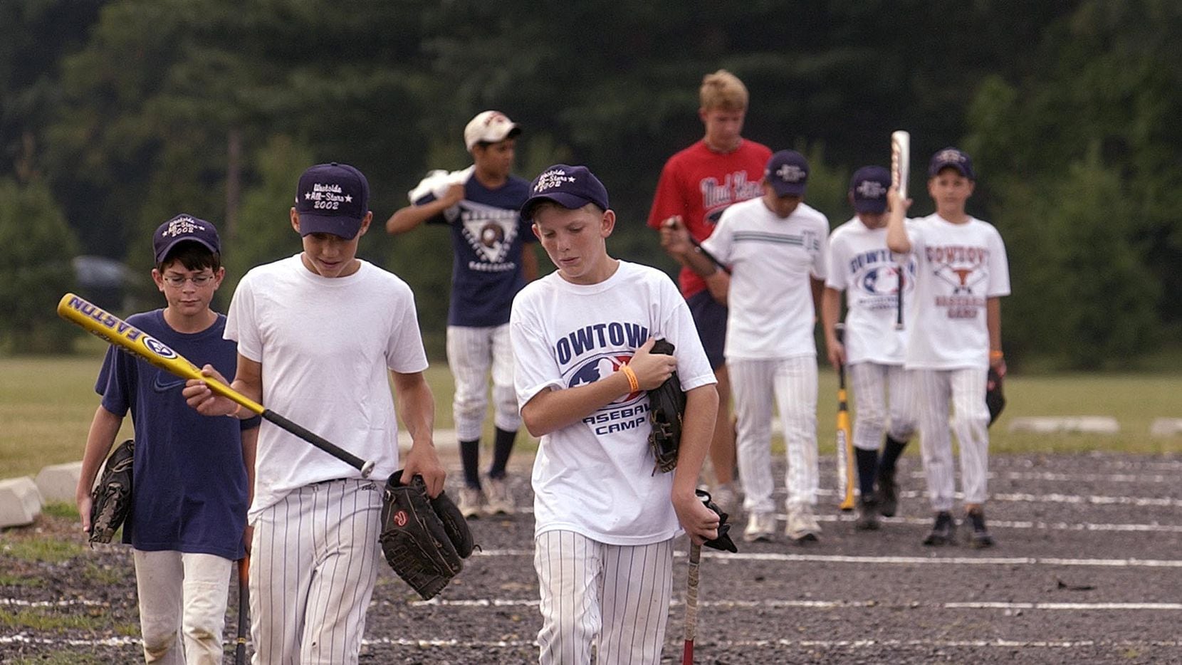 Fort Worth Little League players attend their first practice at the Little League World...