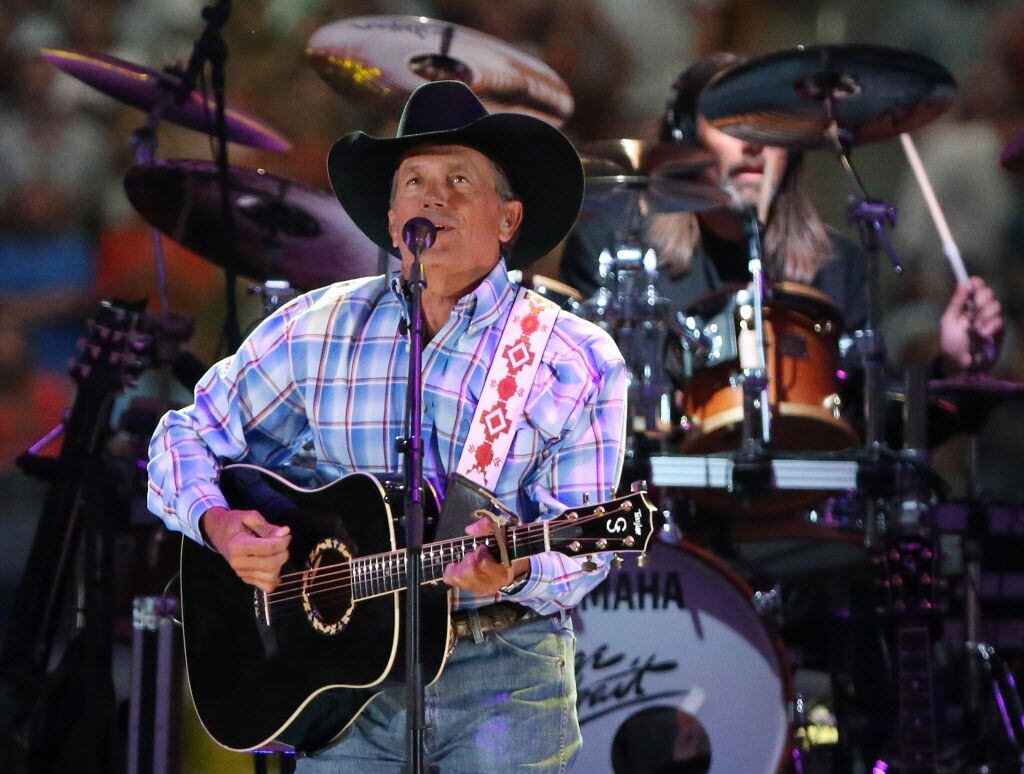 George Strait plays the last show of his final tour at AT&T Stadium in Arlington, Texas on...