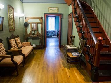 The first floor hallway inside the Lawrence House in the Opal Lawrence Historical Park in...